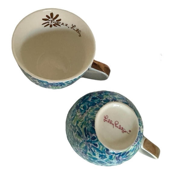 Lilly Pulitzer floral ceramic mugs New in Box - Picture 4 of 8